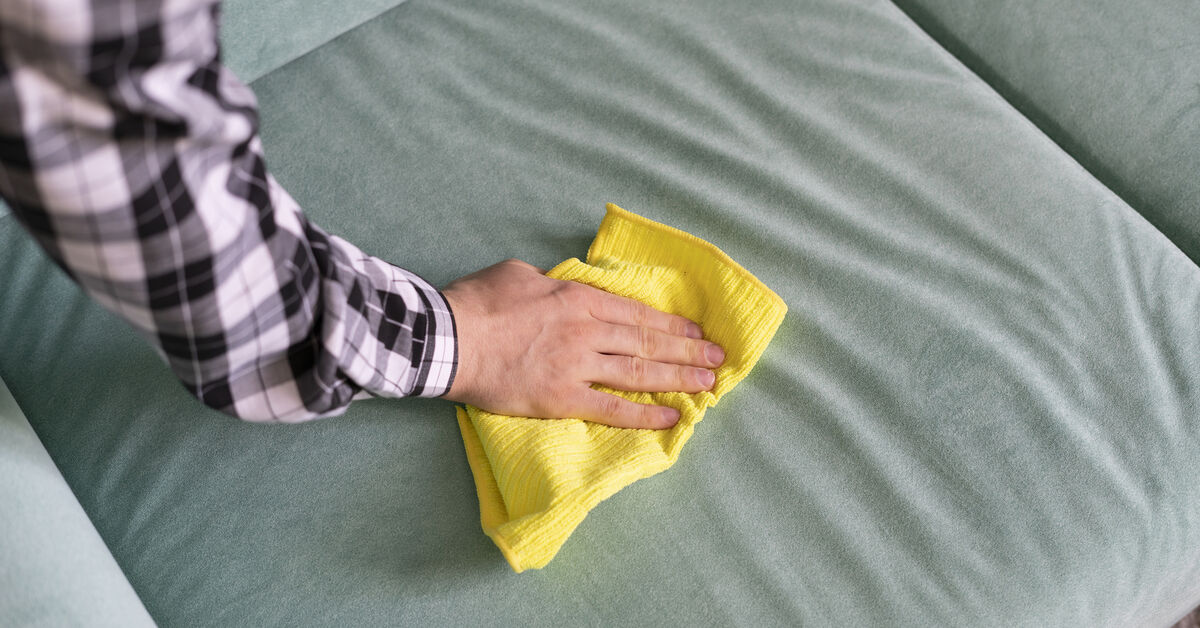 Overwet upholstery during cleaning mistake