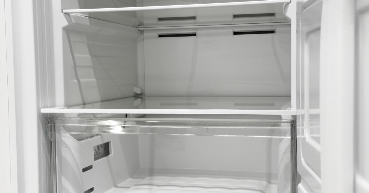 Clean organized refrigerator inside