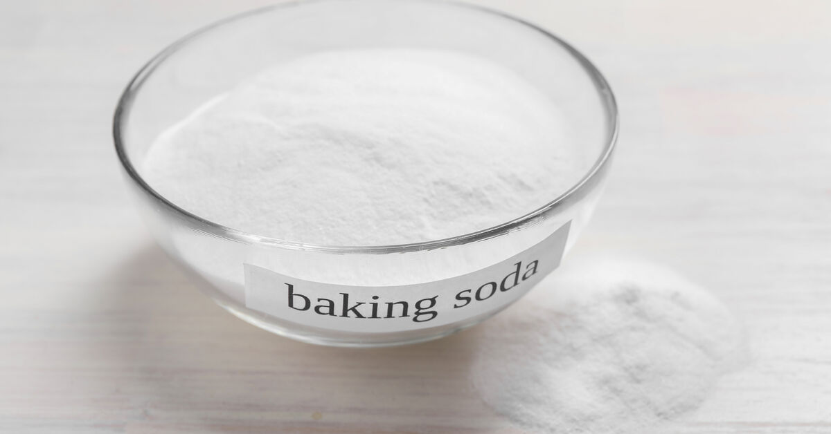 Baking soda absorbing fridge odors