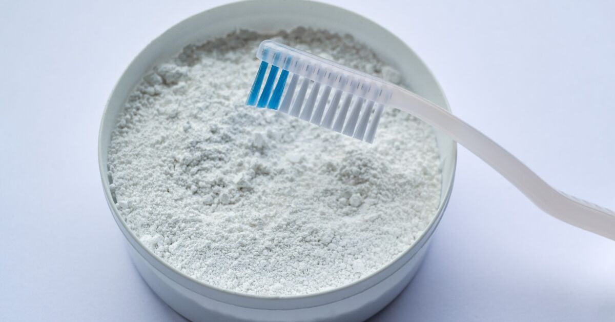 Baking soda paste and soft brush