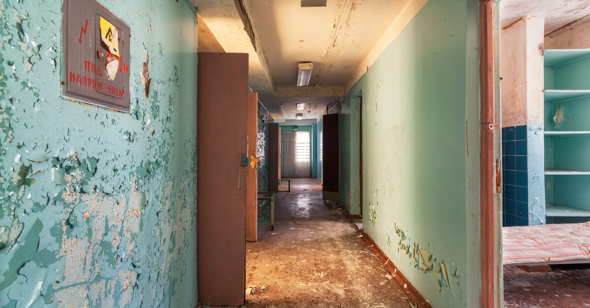 Dirty wall with visible scuffs