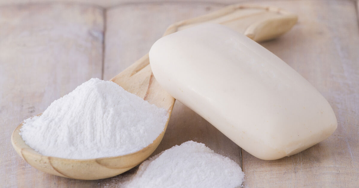 Baking soda and soap bar