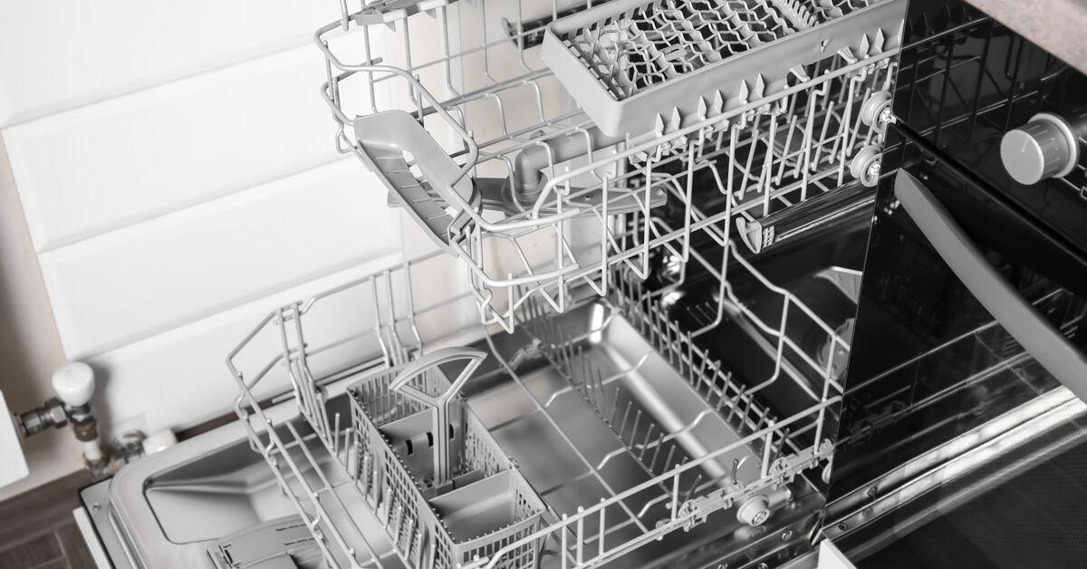 Clean dishwasher ready for regular use