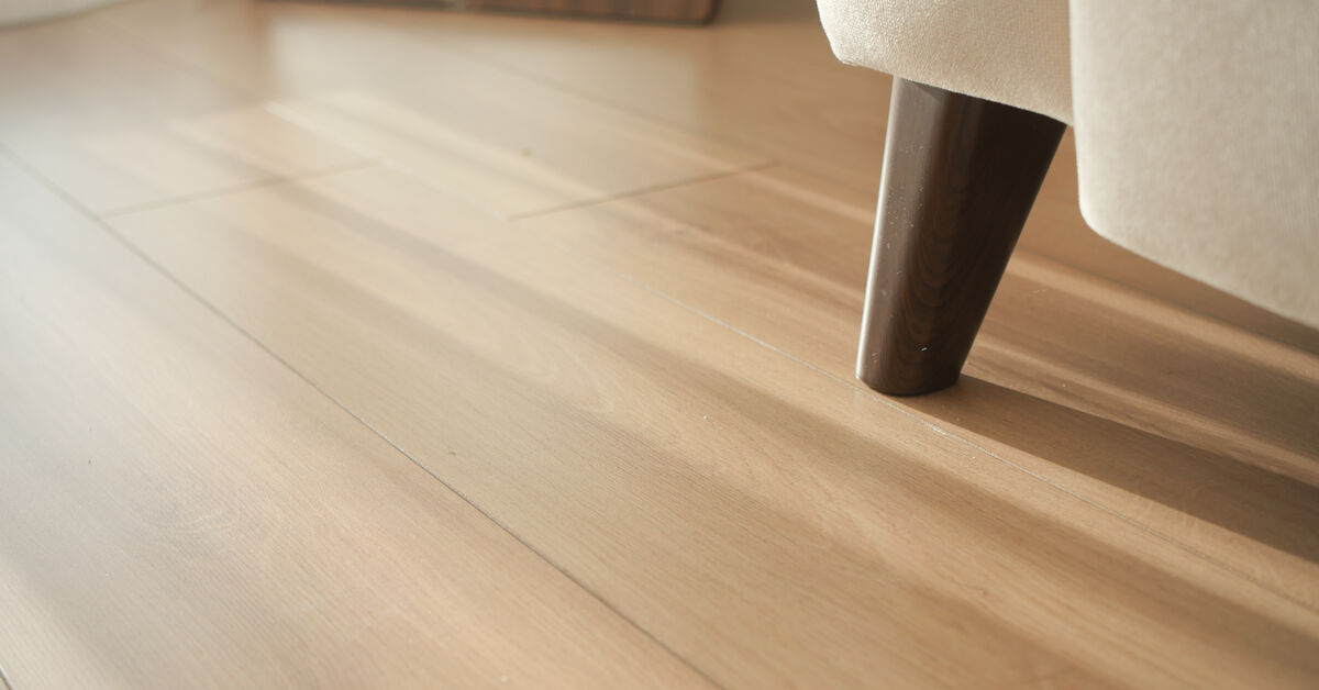 Clean room with wood plank floor