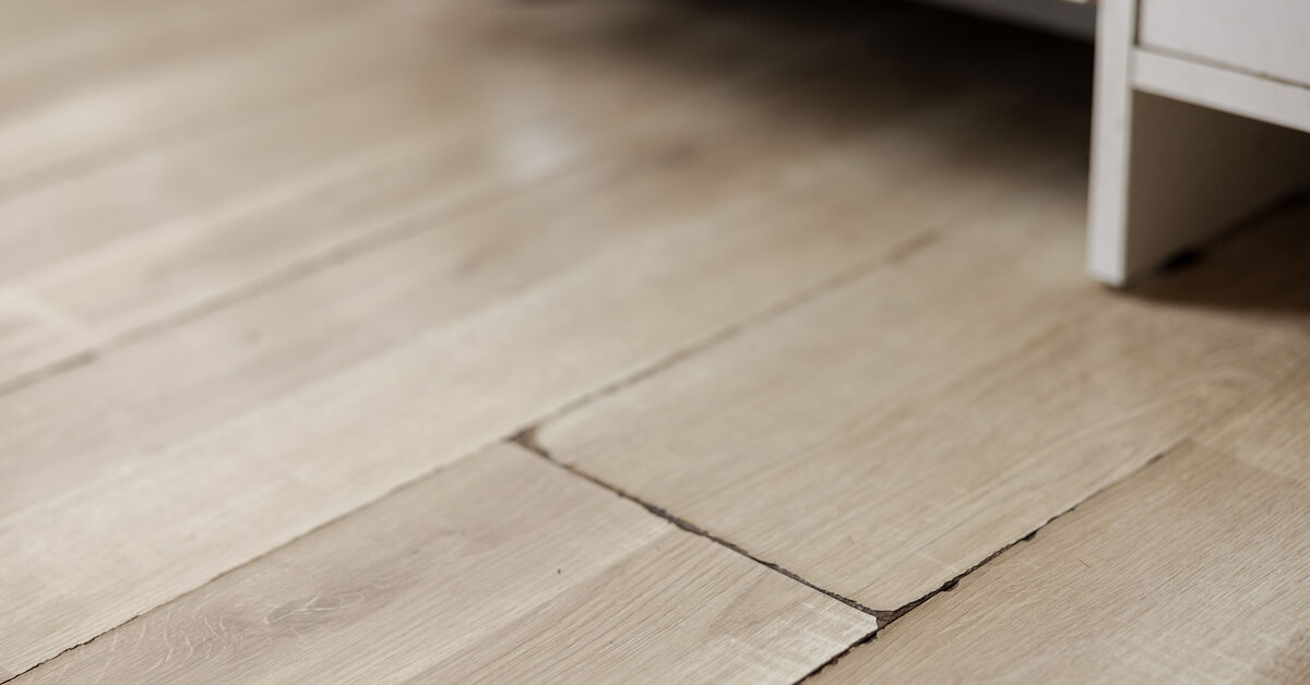 Laminate edge raised from moisture