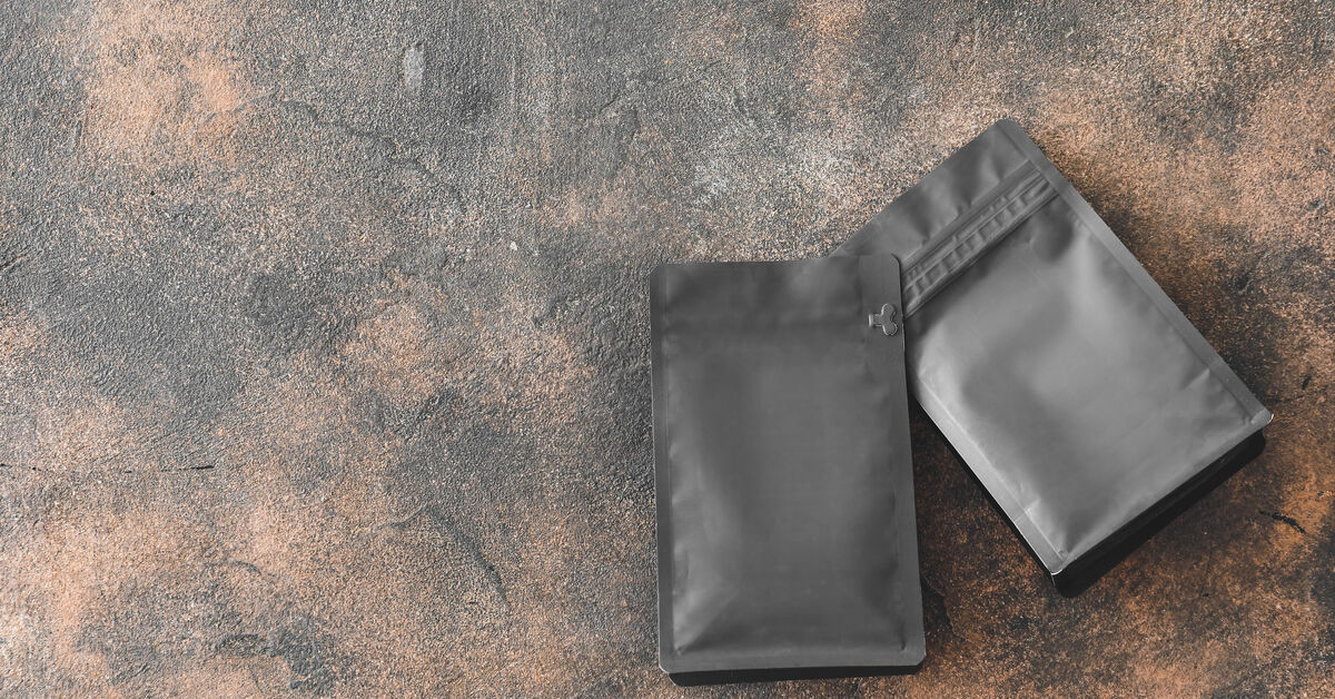Charcoal sachet absorbs unpleasant smells