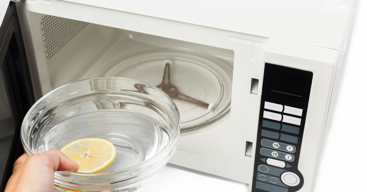Bowl for steam cleaning microwave