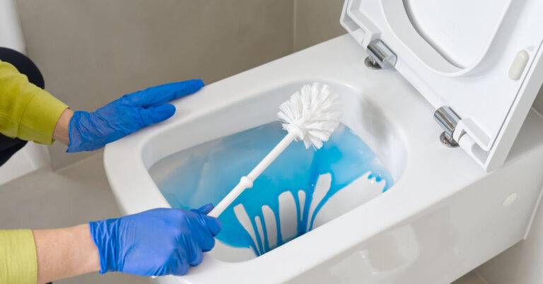 Toilette richtig putzen: Wie entfernt man Urinstein und Kalk unter dem Rand?